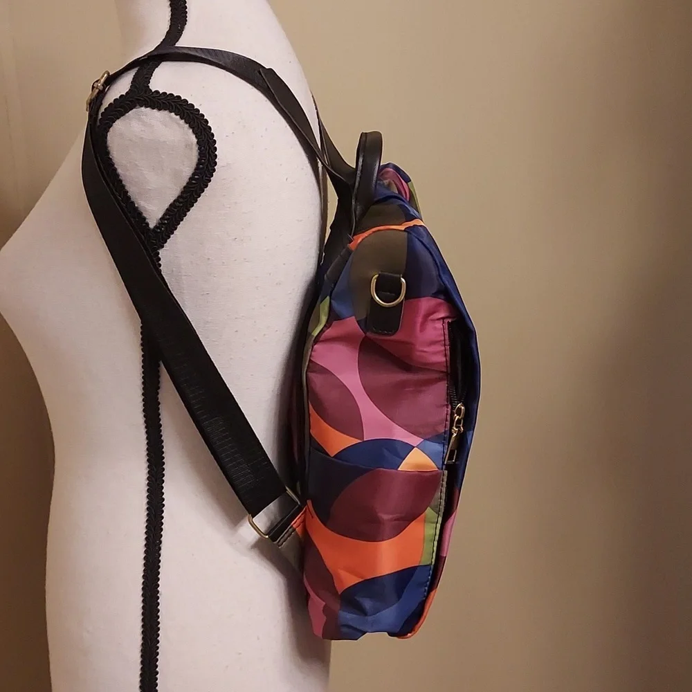 Poaba Colorful Geometric Backpack - Picture 3 of 5